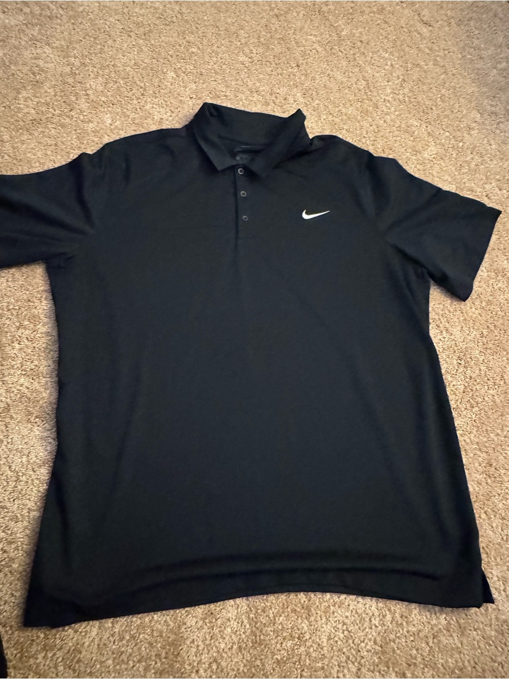 Nike Men's Black Dri-FIT Polo Shirt size XXL